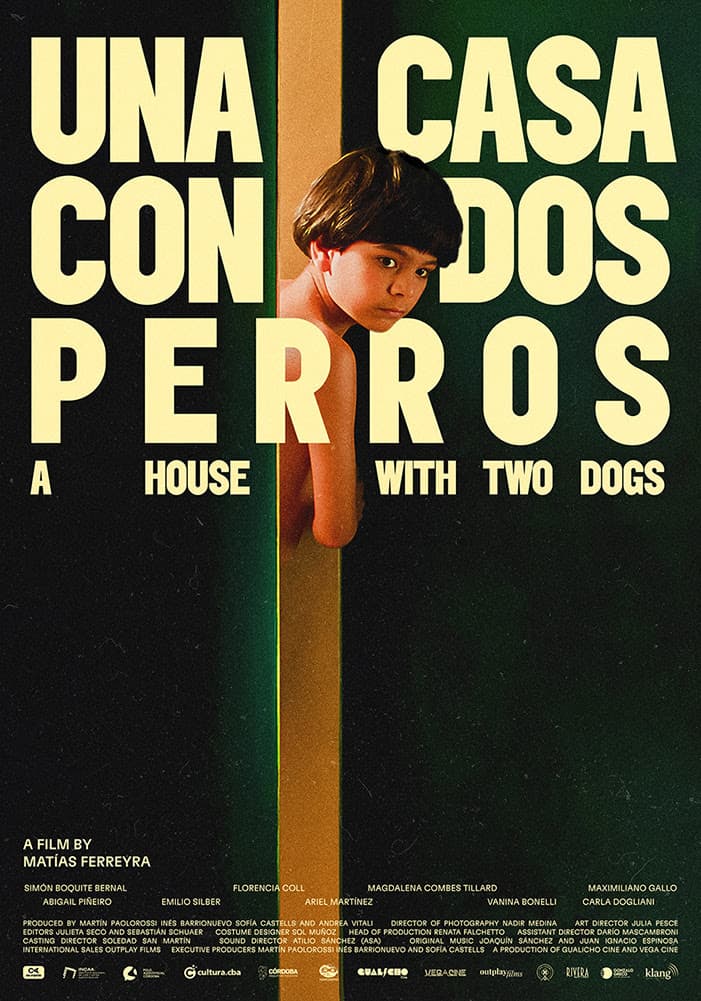 Una casa con dos perros